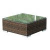 STOLIK OGRODOWY 70x70x30CM BRĄZOWY
