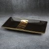 PATERA DEKORACYJNA SELENA (01) 35 X 20 X 7 CM CZARNY