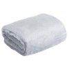 Koc z efektem 3D z wytłaczanym wzorem jodełki D91 Cindy5 170x210 cm Srebrny