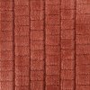 DESIGN 91 Koc CINDY 2 miękki i miły w dotyku z wytłaczanym wzorem w kosteczkę 200x220 cm Ceglany