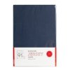 Prześcieradło jersey z gumką 140x200 cm z bawełny kolor granatowy 125 g/m2 Design 91 