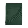 Prześcieradło jersey z gumką 220x200 cm z bawełny kolor ciemny zielony 125 g/m2 Design 91 