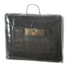 Narzuta dekoracyjna 220x240 Musa 5 czarna liście miłorzębu welurowa Limited Collection Eurofirany 
