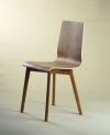 LUKA W - krzesło laminowane, dębowa rama