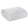 Narzuta dekoracyjna 170x210 Luna 2 biała złota liście welurowa Limited Collection Eurofirany