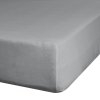 Prześcieradło jersey z gumką 140x200 cm z bawełny kolor stalowy 125 g/m2 Design 91 