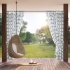 Zasłona zewnętrzna wodoodporna GARDEN 16 na szelkach 155 X 220cm biały sznur