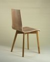 LUKA W - krzesło laminowane, dębowa rama