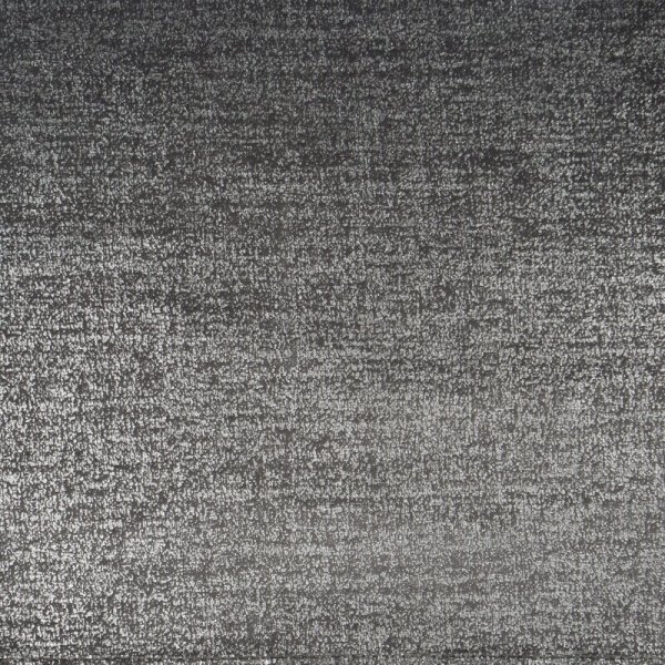 Zasłona z welwetu z ozdobnym pasem ze srebrnym połyskiem w górnej części 140x250cm stalowy