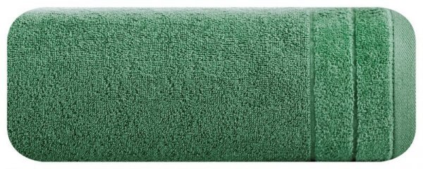 Komplet ręczników DAMLA z welurową bordiurą 30x50, 50x90, 70x140 zielony