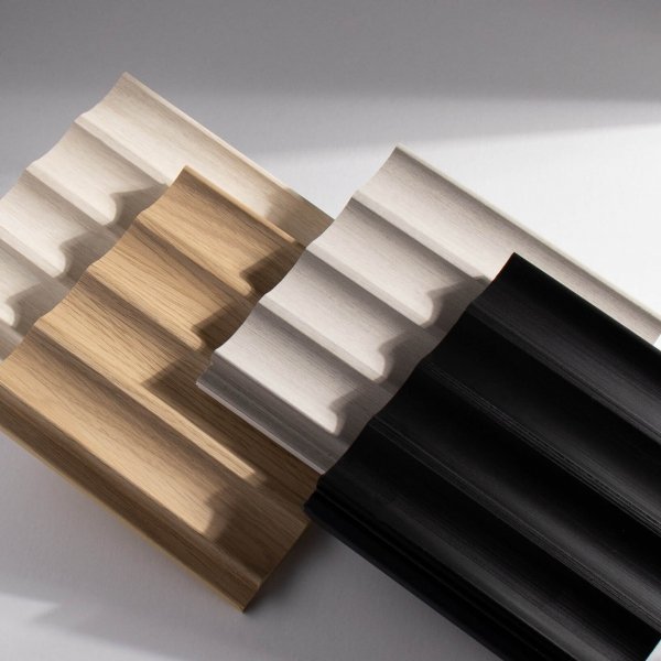 Lamele ścienne Onda 12cm x 270cm - Szary - Lamelio