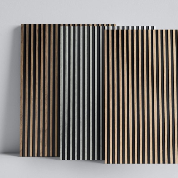 Lamele ścienne Asti 12,2cm x 270cm - Srebrny - Lamelio