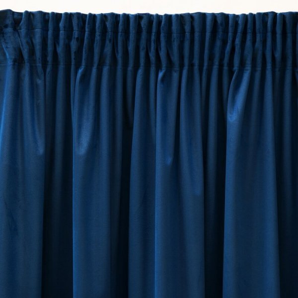 PIERRE CARDIN zasłona SIBEL z miękkiego i delikatnego welwetu, 140x270cm granatowa 