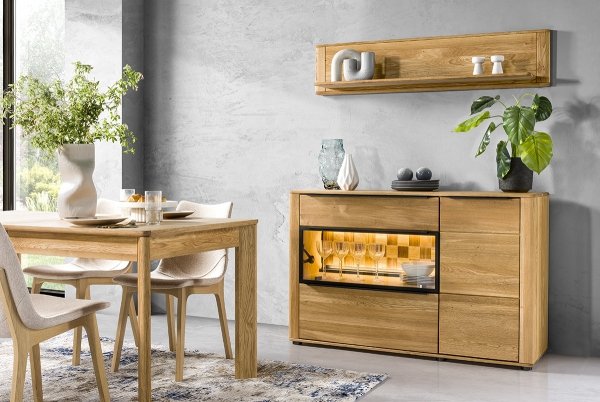 Półka dębowa typ 31 Luna - Dekort 