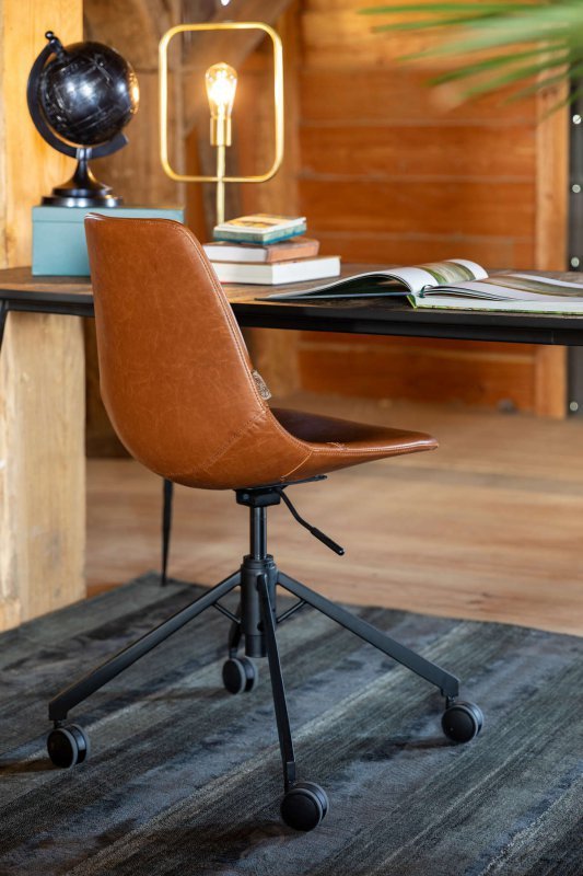 Krzesło biurowe Franky brązowe