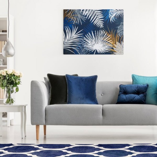 OBRAZ 351 80 X 60 CM GRANATOWY