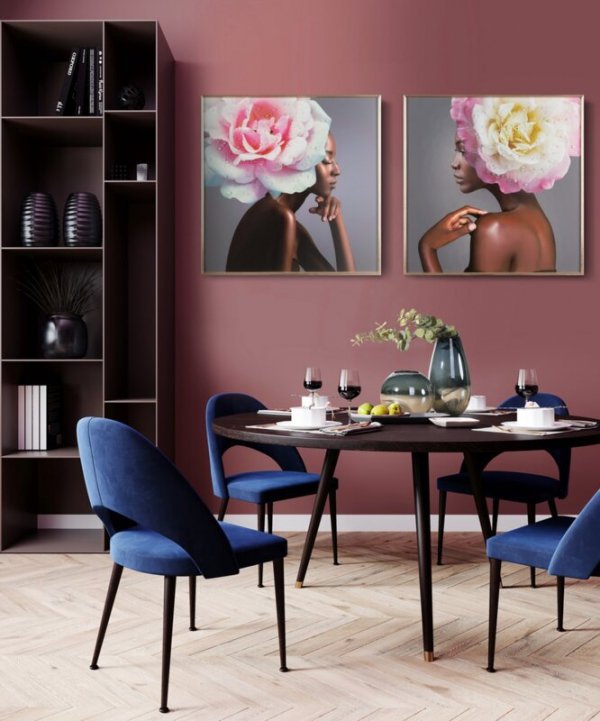 OBRAZ 543A 60 X 60 CM RÓŻOWY