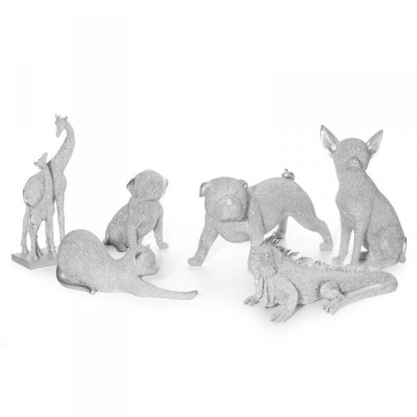 FIGURKA DEKORACYJNA ELDO 28 X 14 X 17 CM SREBRNY