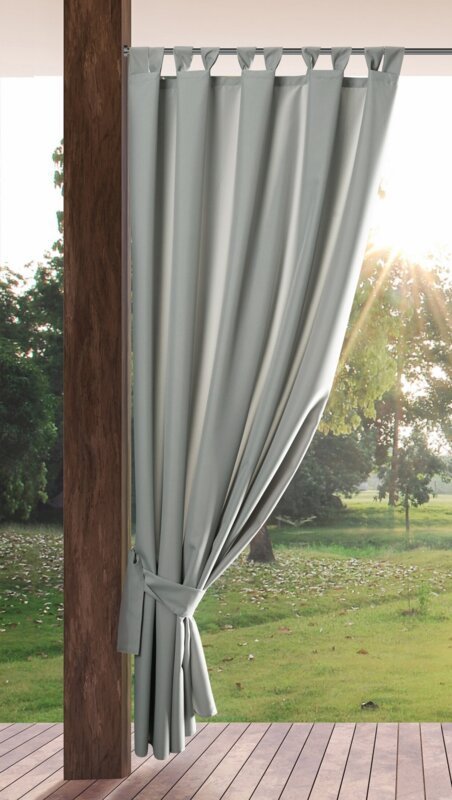 Zasłona zewnętrzna wodoodporna GARDEN na szelkach 155 X 220cm srebrny