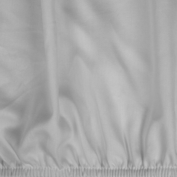 Prześcieradło gładkie z gumką 140x200 cm z satyny bawełnianej kolor srebrny 125 g/m2 NOVA 3 