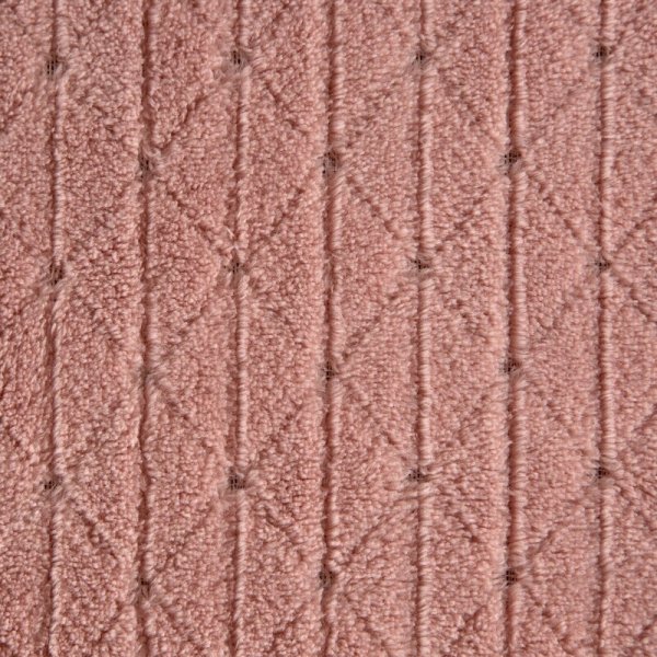 DESIGN 91 Koc CINDY 4 miękki i miły w dotyku z wytłaczanym wzorem 150x200 cm Różowy 