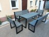 Meble ogrodowe, parkowe, tarasowe, na plac zabaw, stół dwie ławki i dwa krzesła LOFT XXL ZO CERTYFIKAT 