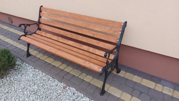 Ławka chińska żeliwna ciężka 160 cm