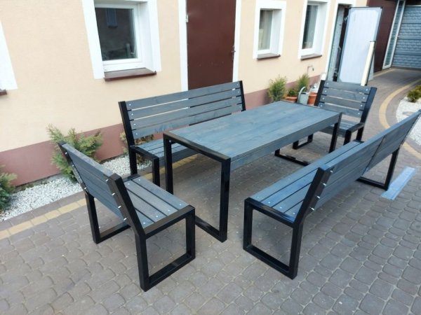 Meble ogrodowe, parkowe, tarasowe, na plac zabaw,  LOFT BIG XXXL ZO CERTYFIKAT 212 cm