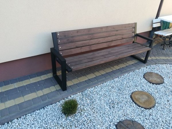 Ławka z oparciem LOFT PRIMA