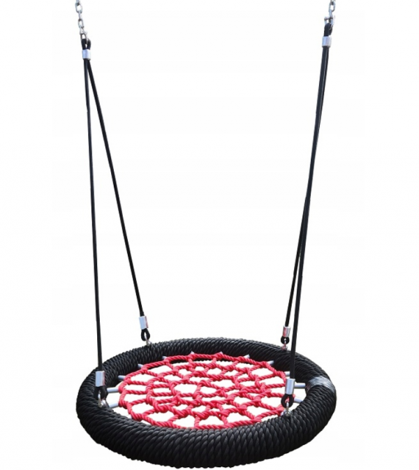 huśtawka na publiczny plac zabaw bocianie gniazdo liny 16mm z atestem PN1176