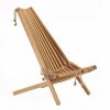 Leżak Fotel drewniany EcoFurn EcoChair Olcha Czarny