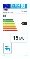 Camino 4 żeliwny kocioł na pellet z podajnikiem o mocy 15 KW ecoMax 860simTOUCH ST4 Seperate