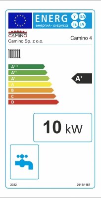 Camino 4 żeliwny kocioł na pellet z podajnikiem o mocy 10 KW ecoMax 361 simTOUCH ST4 Seperate