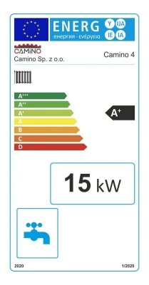 Camino 4 żeliwny kocioł na pellet z podajnikiem o mocy 15 KW ecoTOUCH860 TOUCH T4 EcoDesign