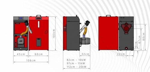 Camino 4  kocioł na pellet o mocy 10kW ecoTOUCH920
