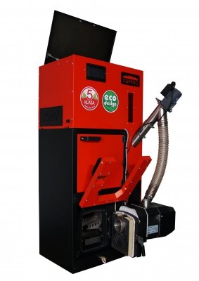 Camino 4 żeliwny kocioł na pellet z podajnikiem o mocy 20 KW ecoTOUCH 920 TOUCH T4 Separate EcoDesign SLIM