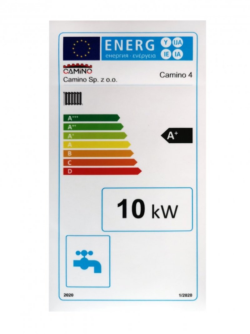 Camino 4 żeliwny kocioł na pellet z podajnikiem o mocy 10 KW ecoMax 860 simTOUCH ST4 Seperate