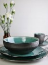 TALERZ obiadowy płytki duży 27cm linia Black Bootle Green