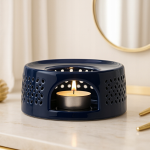 PODGRZEWACZ ceramiczny DO DZBANKA podstawka CZAJNIKA na ŚWIECZKI TEALIGHT