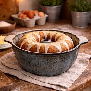 FORMA DO PIECZENIA BABKI FOREMKA Z KOMINEM CERAMICZNA DUŻA 2.5L