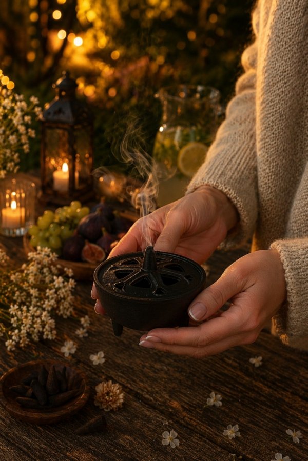 Kadzielnica żeliwna do kadzideł stożkowych i spiralnych na komary 