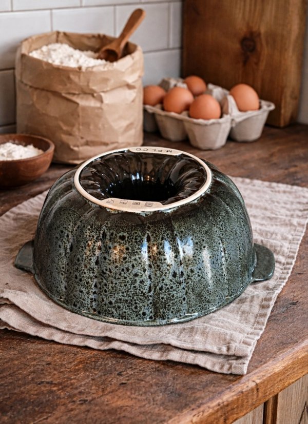 FORMA DO PIECZENIA BABKI FOREMKA Z KOMINEM CERAMICZNA DUŻA 2.5L