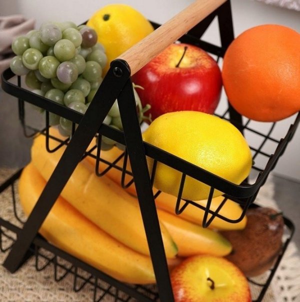 Koszyk DWUPOZIOMOWY na owoce warzywa kosz Loft