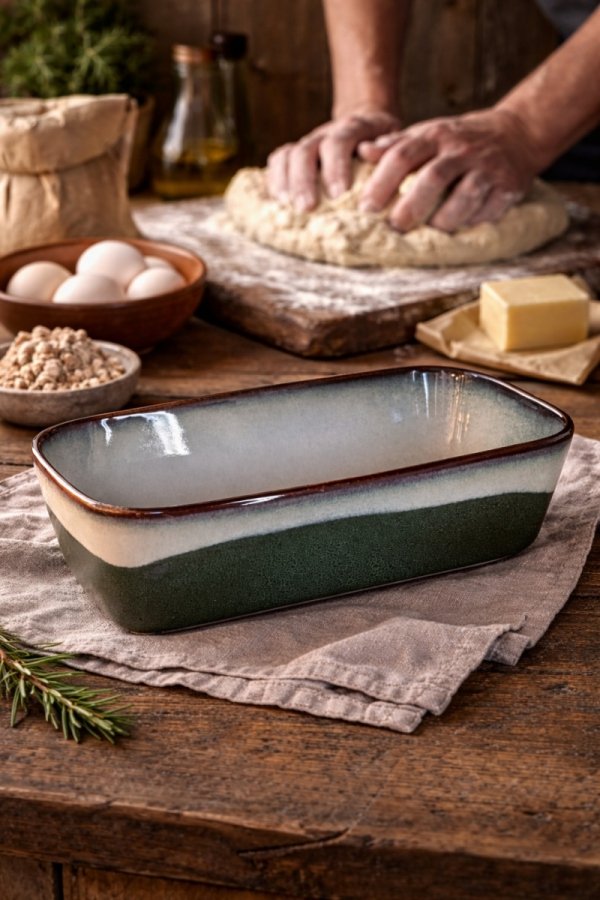 FORMA ceramiczna do pieczenia chleba naczynie keks do zapiekania