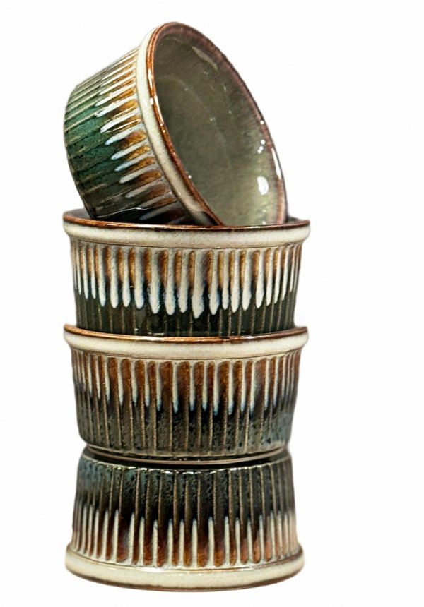 Kokilki MISECZKA do Zapiekania Creme brule Żaroodporna Ceramiczna 4 szt
