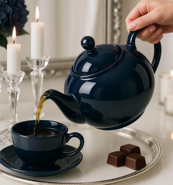 DZBANEK 1L ZAPARZACZ do herbaty SITKO + PODGRZEWACZ ZESTAW