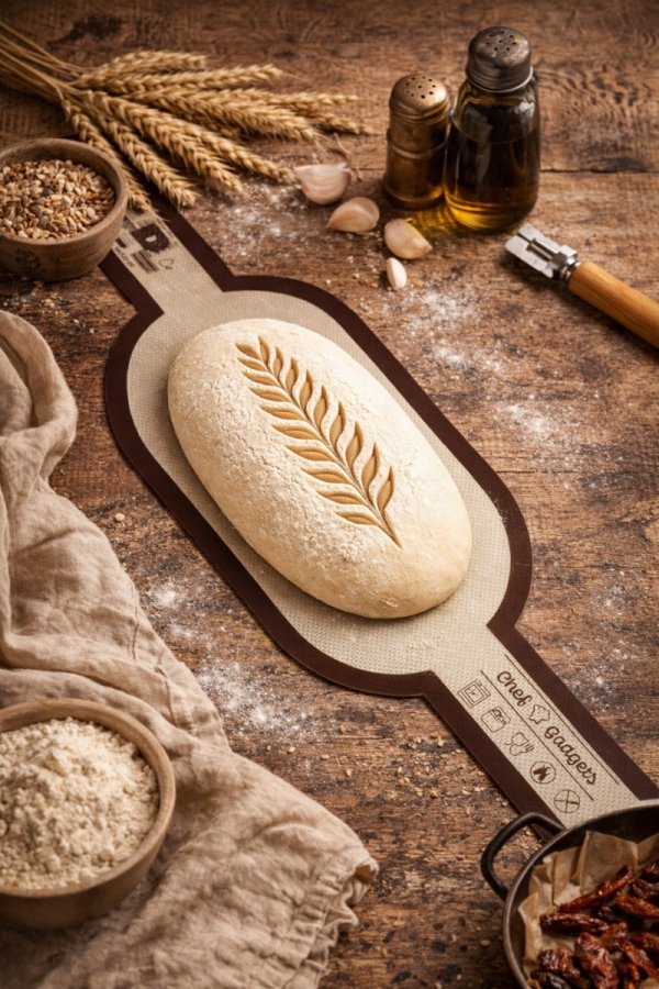 DUŻA MATA SILIKONOWA do pieczenia CHLEBA 15x61 cm NIE PRZYWIERA