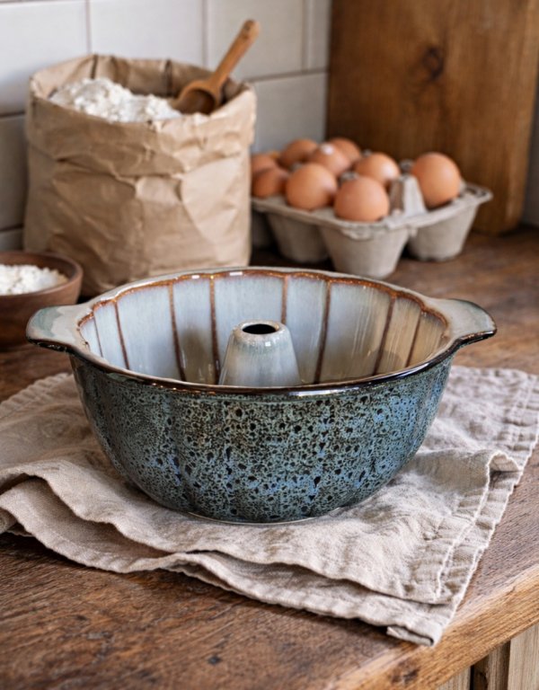 FORMA DO PIECZENIA BABKI FOREMKA Z KOMINEM CERAMICZNA DUŻA 2.5L