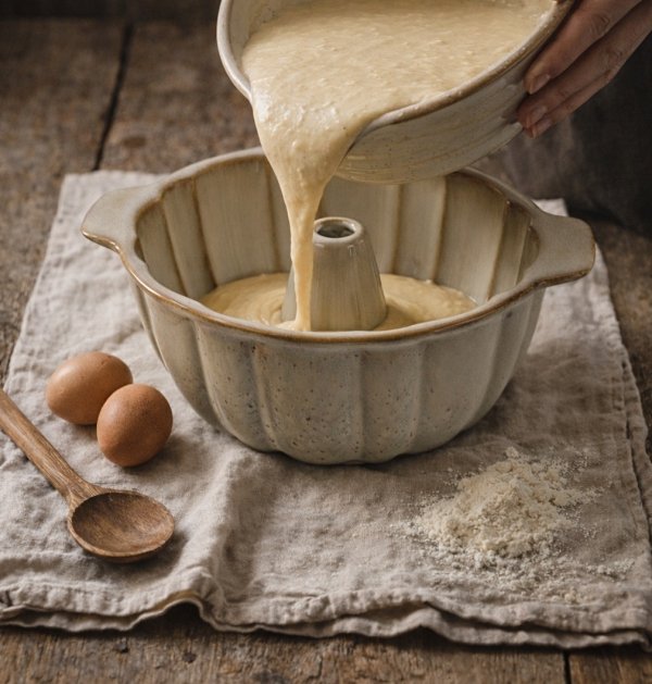 FORMA DO PIECZENIA BABKI FOREMKA Z KOMINEM CERAMICZNA DUŻA 2.5L