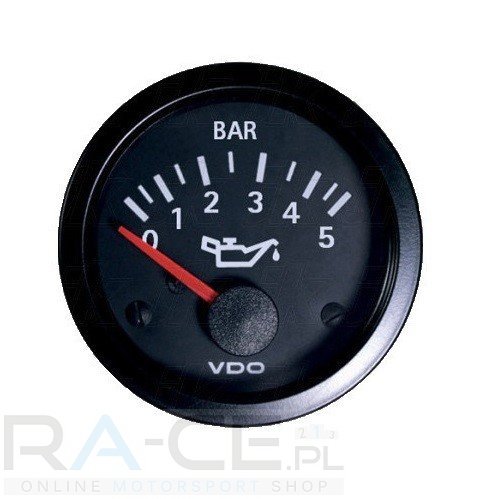 Wskaźnik ciśnienia oleju VDO 52mm 0-5 bar